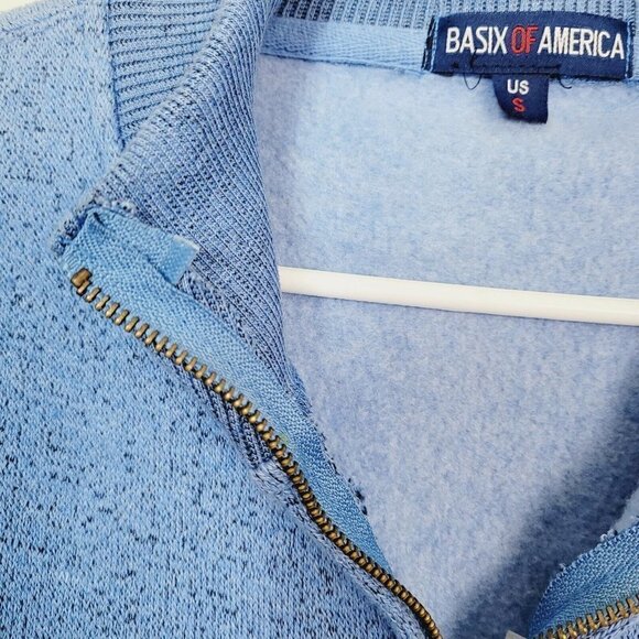 Vintage Handmade Unisex Outer Banks Swacket Sweater Jacket Sm Carolina Blue - Picture 4 of 14